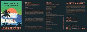 MJC Ancely Toulouse Programme Jour de Fête 2018